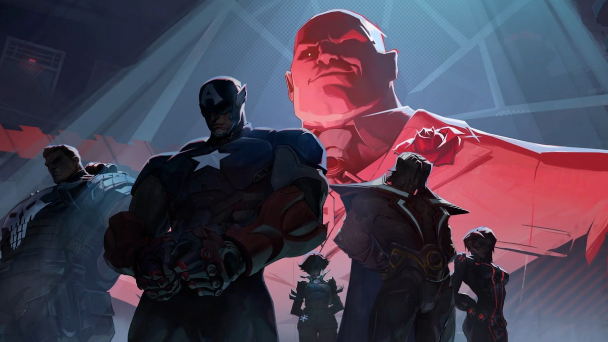Kingpin looming over captured heroes in marvel rivals