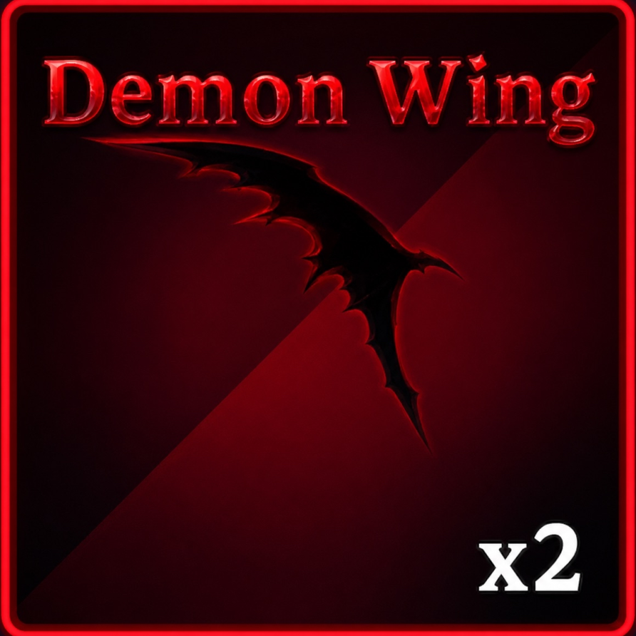 Demon Wing accessory from Sailor Piece Roblox experience.