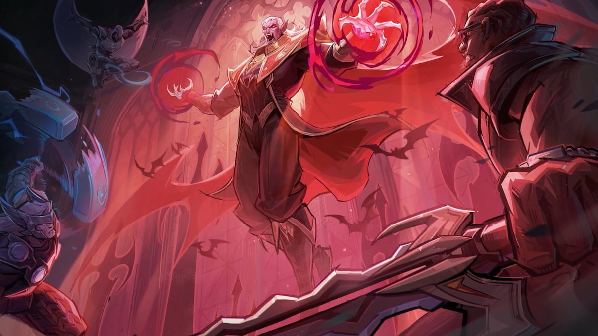 Dracula boss floating over throne in marvel rivals