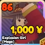 Explosion Girl unit from Re: Rangers X Roblox experience.