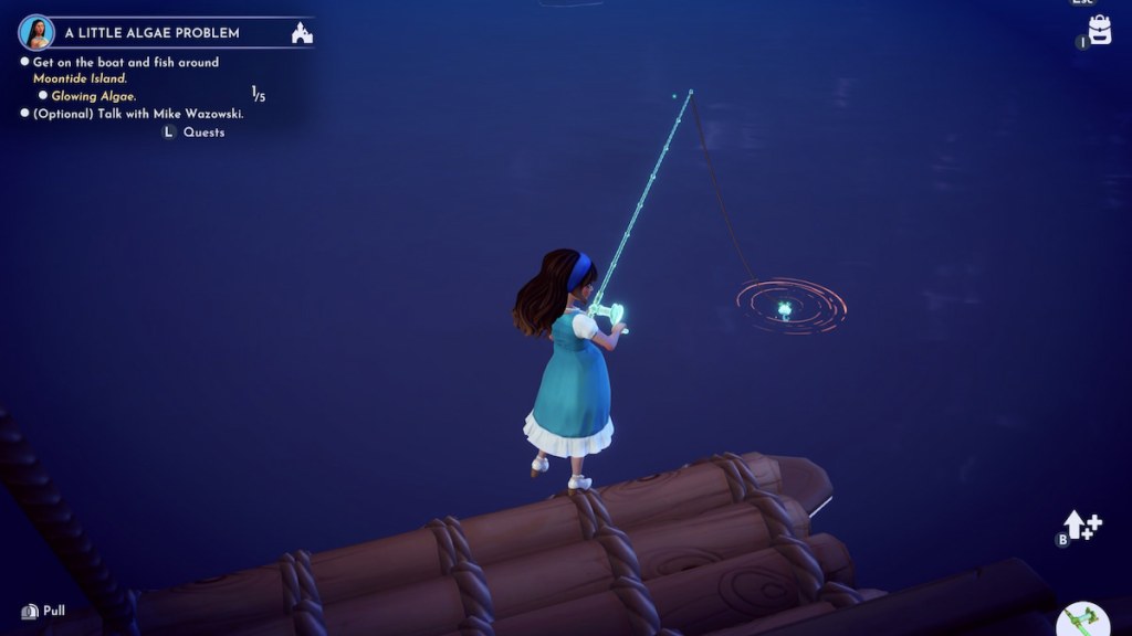 fishing for algae in disney dreamlight valley