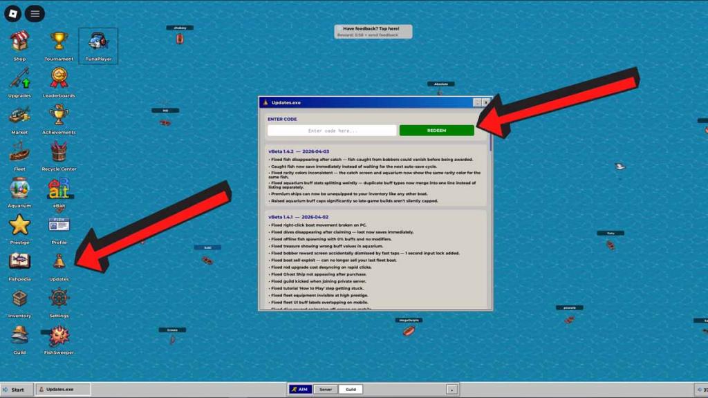 How To Redeem FISH.OS Roblox Codes