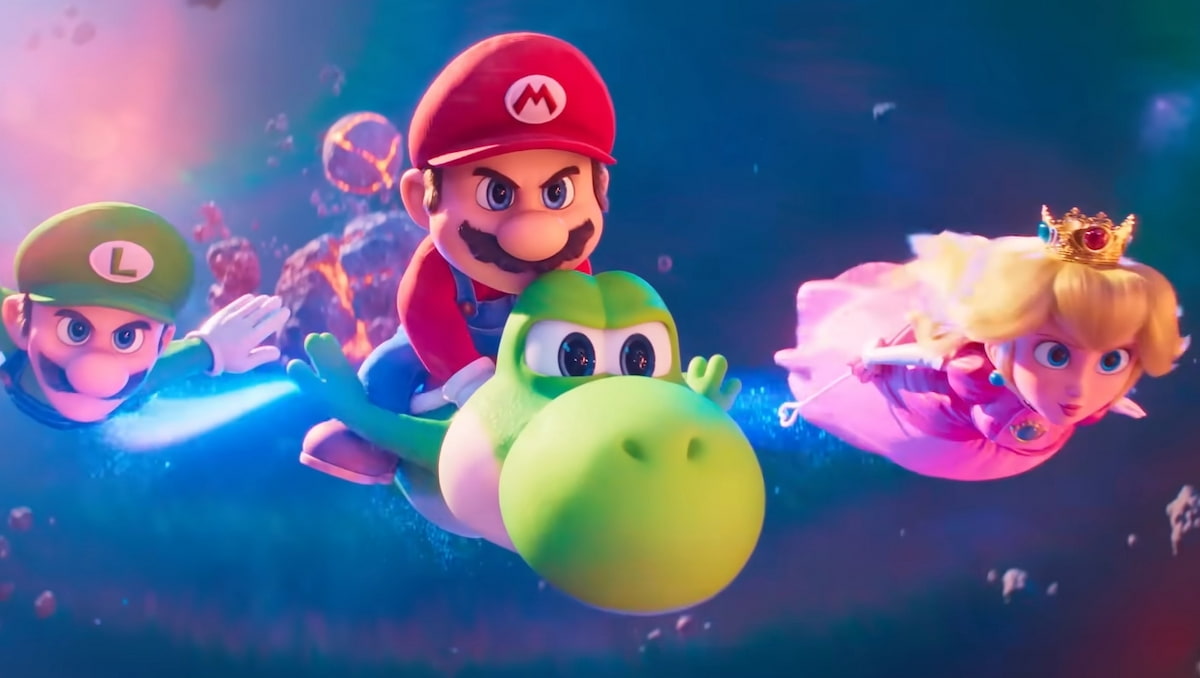 Super Mario Galaxy movie money shot