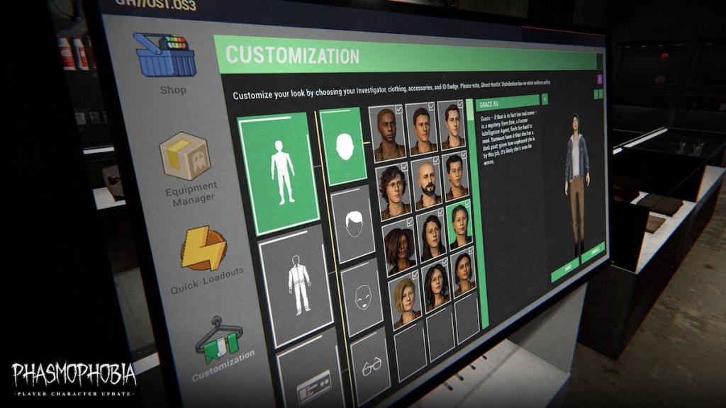 All player character models in phasmophobia