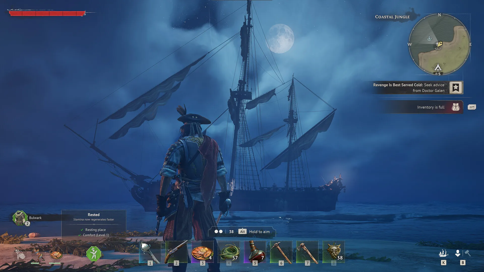 Observing a ship in WIndrose