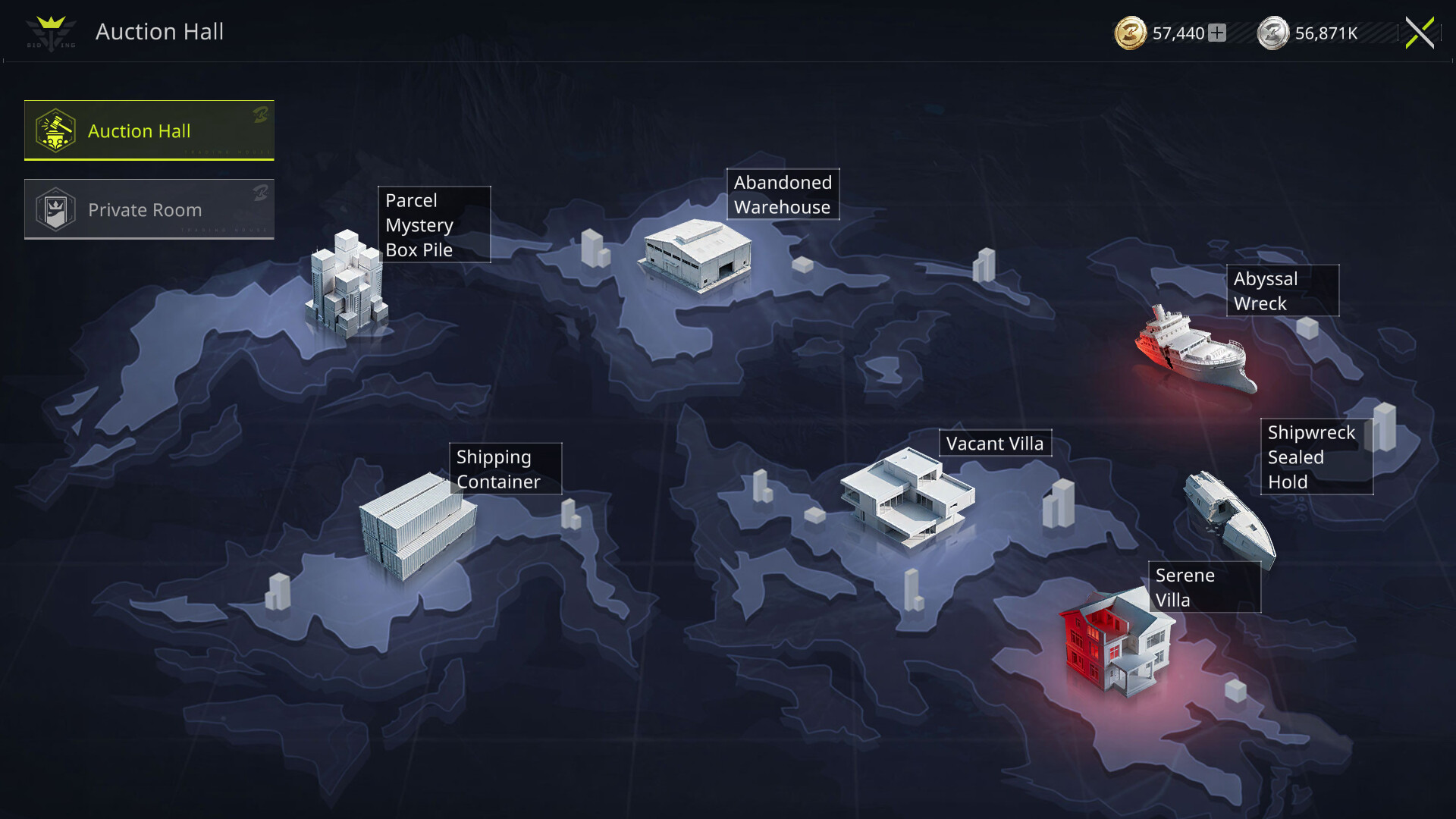 Maps in BidKing