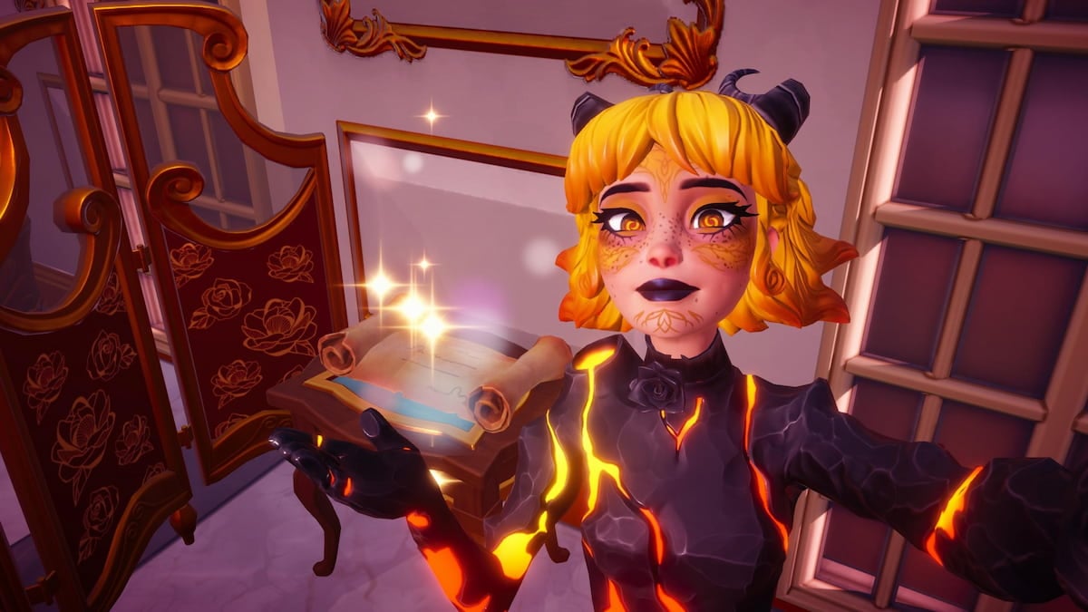 stage blueprint on table in disney dreamlight valley