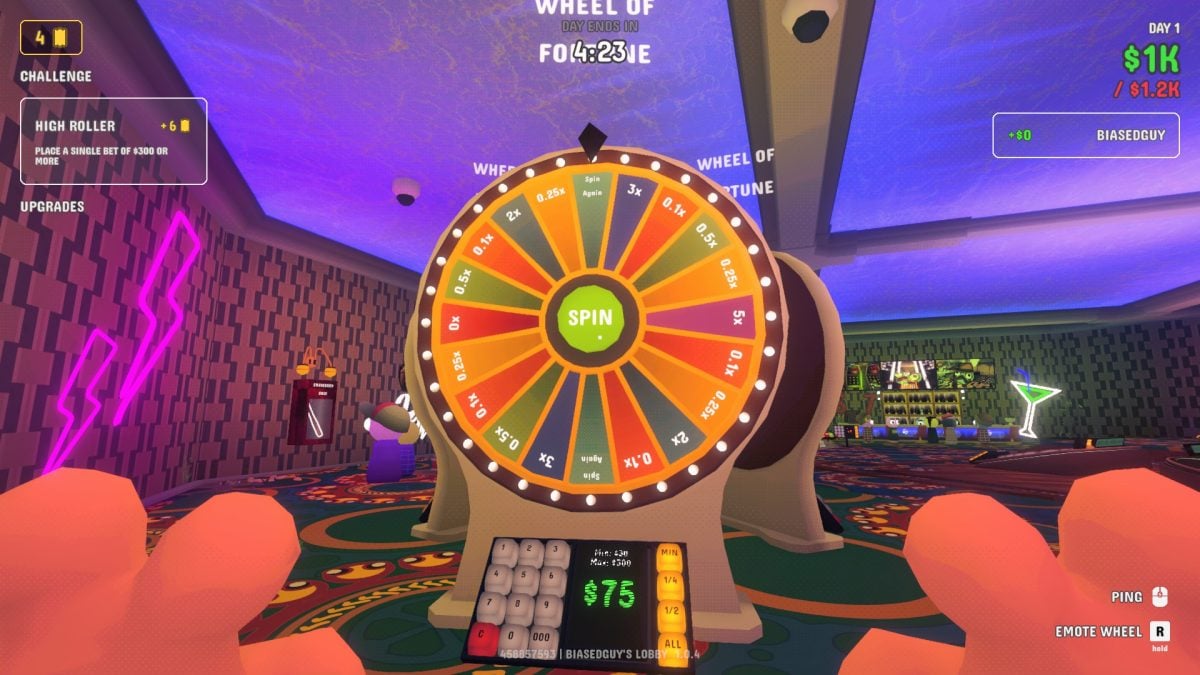 Wheel of Fortune in Gamble with your Friends