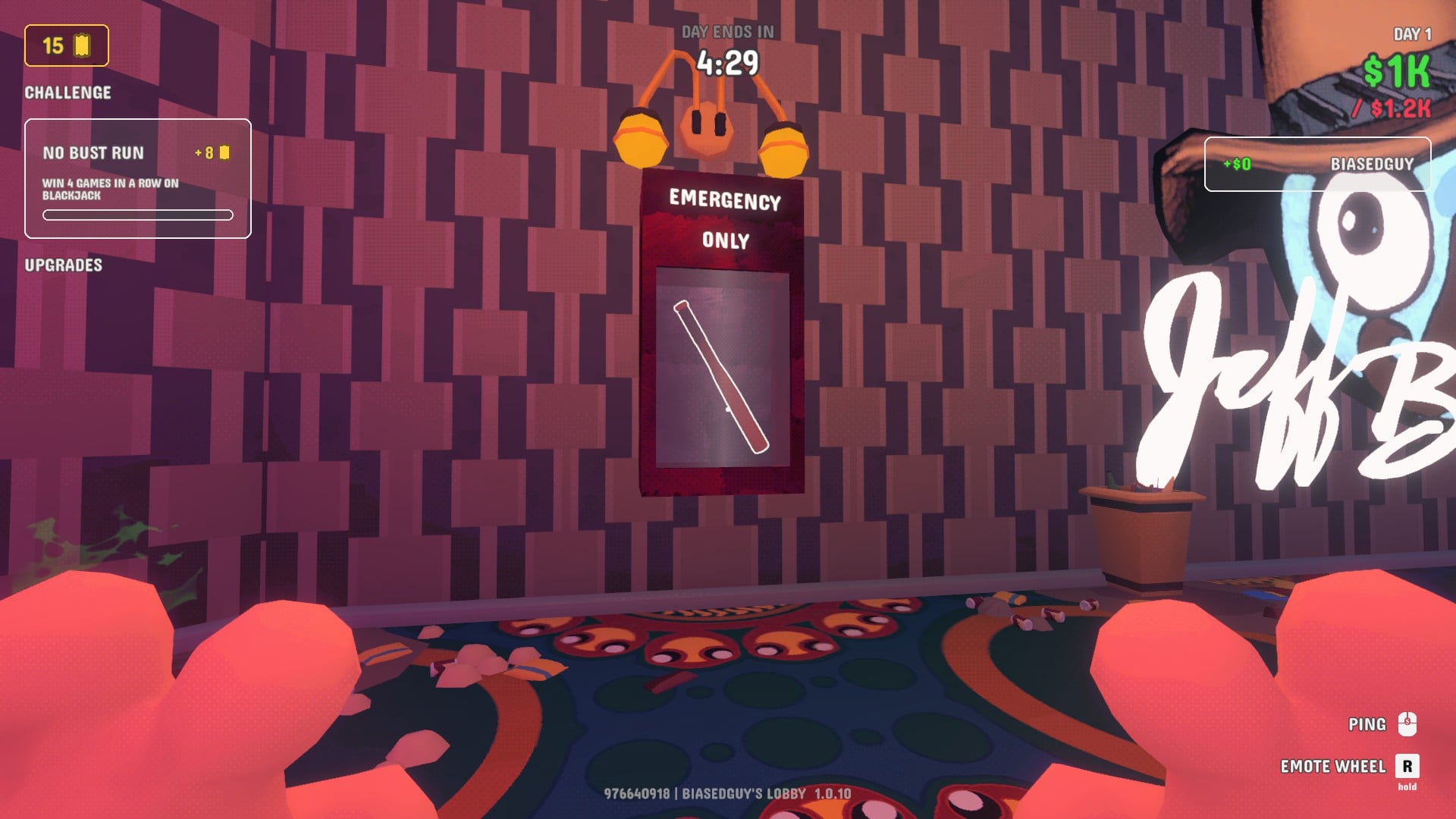The Baseball bat in Gamble with your Friends