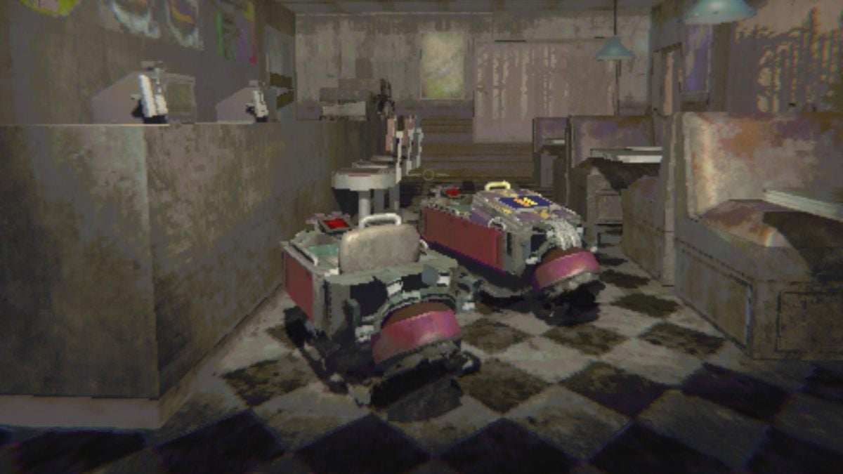 The Hauler and Scout in the diner section of service station