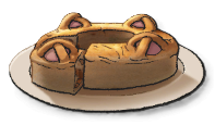 A cat-shaped dish with tall brown ledges and paws.
