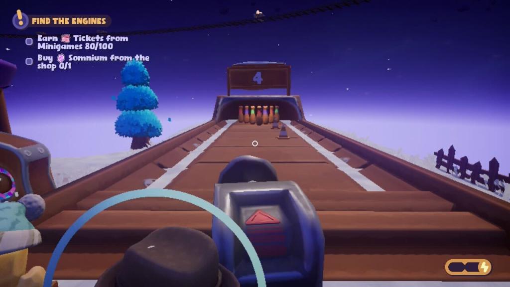 The bowling mini game from Duck Side of the Moon