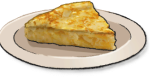 A slice of Frittata de Patete from LumenTale