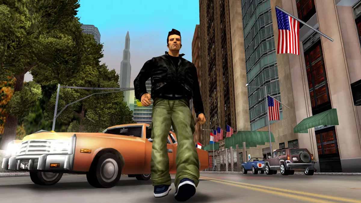 Claude speed in the streets of Liberty City in GTA 3