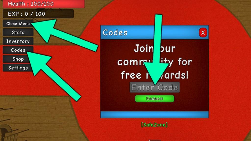 How to redeem Rise Piece codes.