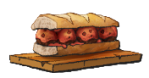 A meatball sub. This is the Polpettino from LumenTale