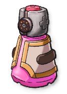 An upgraded potion bottle with layers of brown on the outside