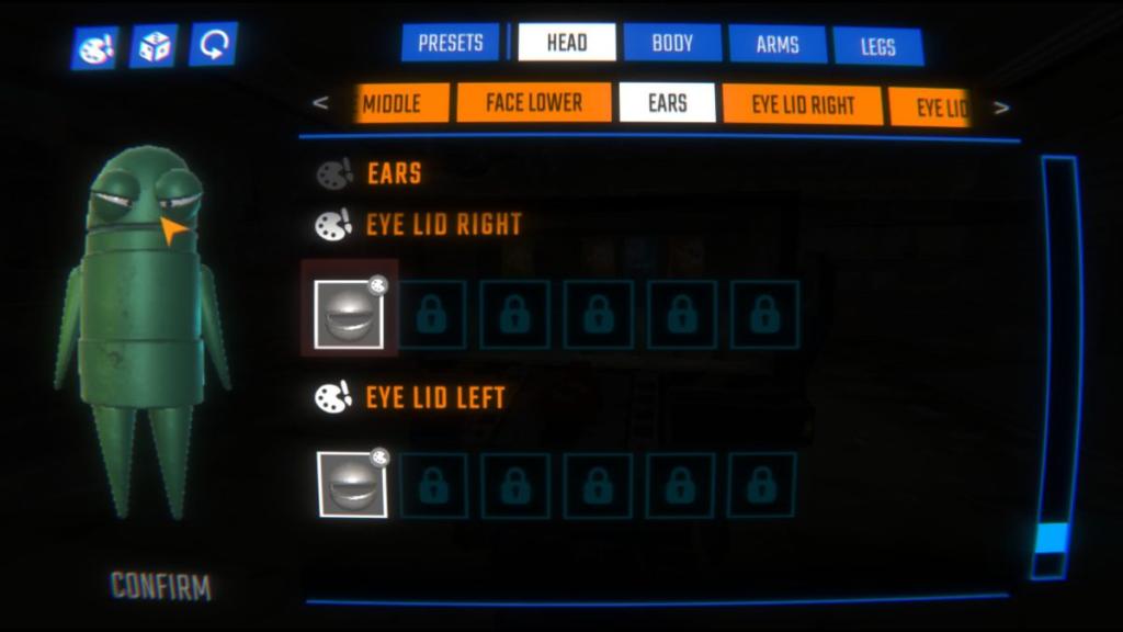 Empty cosmetics menu on R.E.P.O.