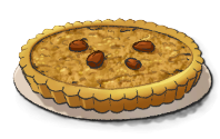 The Sbrisolona from Lumentale, a round pie with dried fruit in the middle