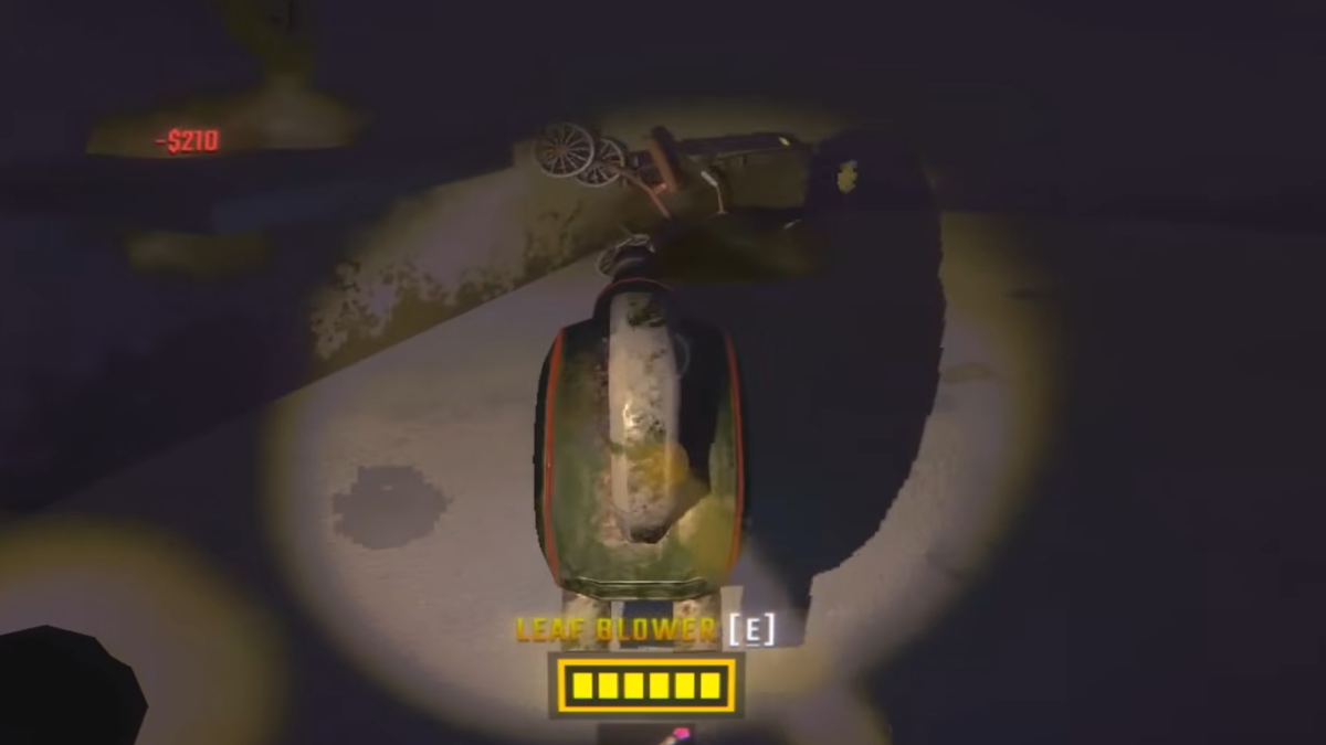 Using the Leaf Blower in REPO