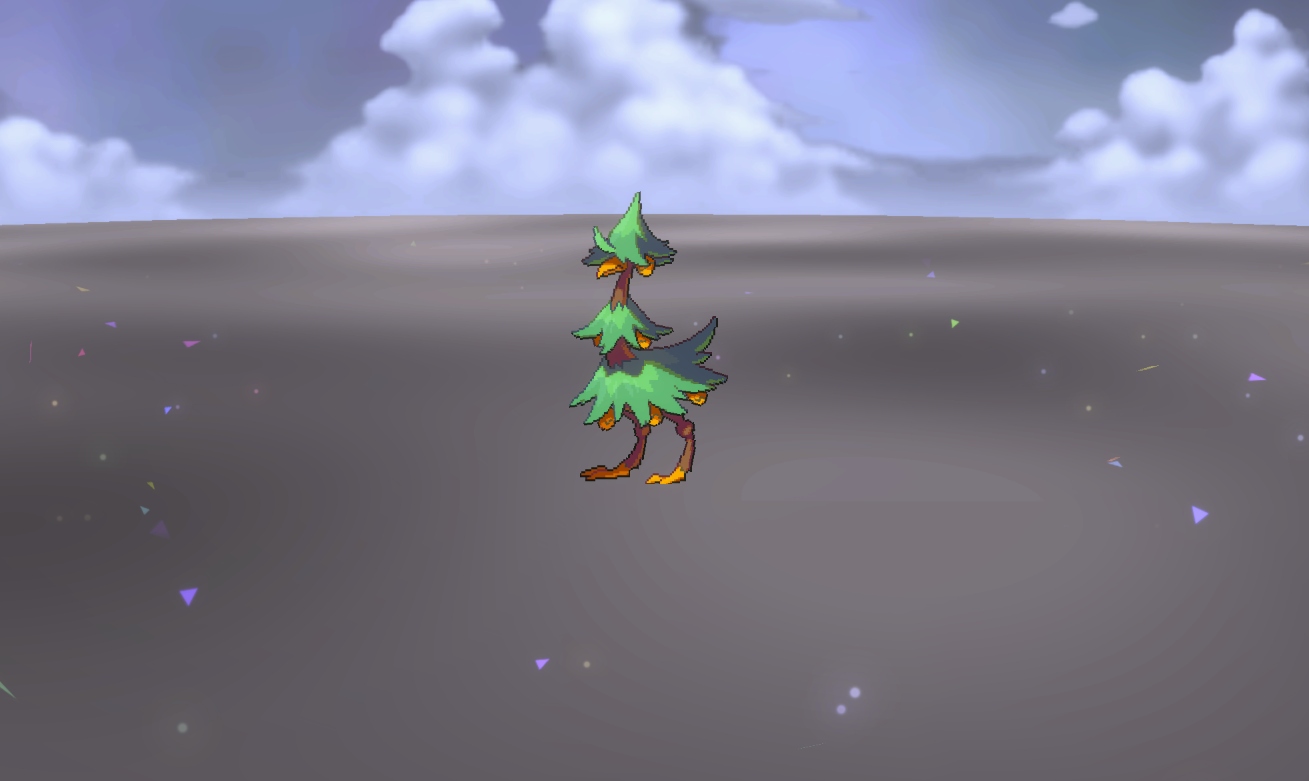 Firtrich, a tree-like ostrich creature, in LumenTale