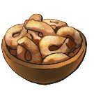 A bowl of dried fruit. This is the Tarallolci recipe in LumenTale