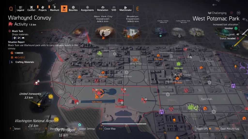 Warhound Convoy in The Division 2.
