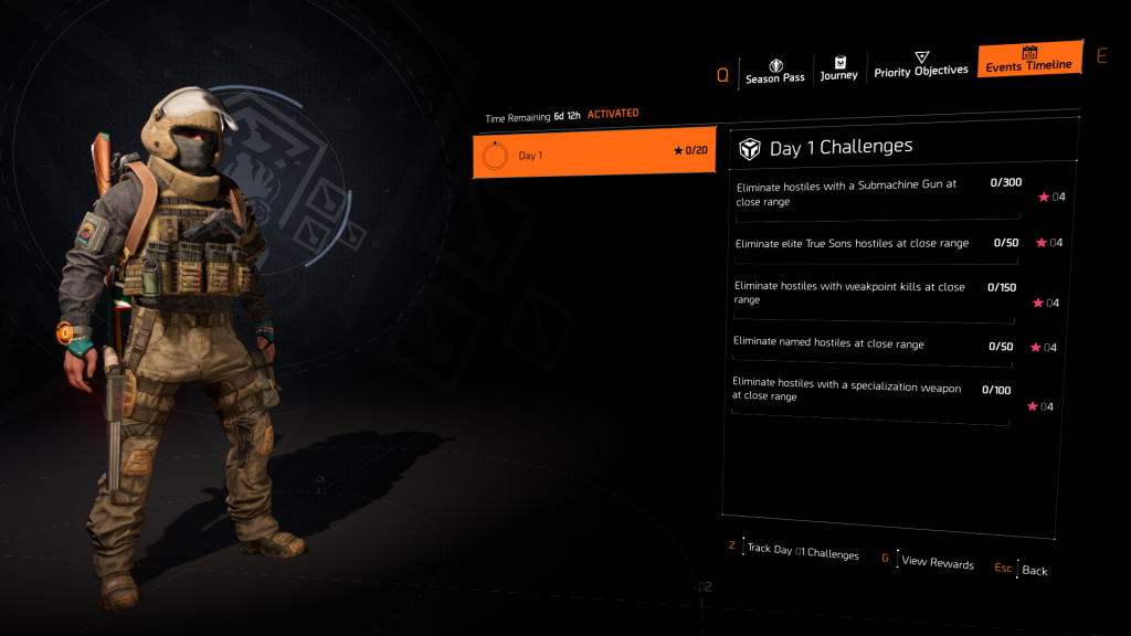 The Division 2 Assault Challenge day 1 tasks