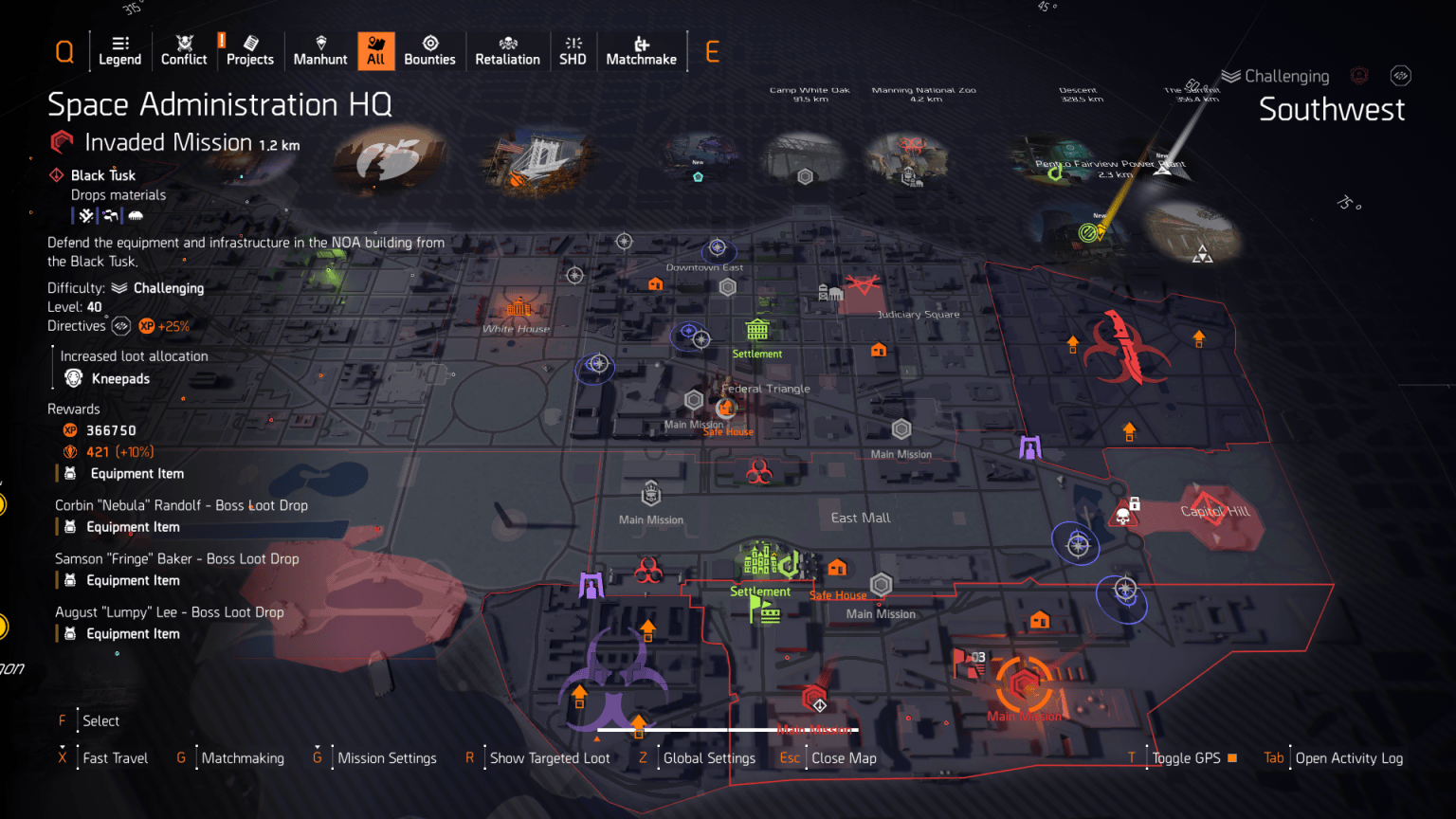 The Division 2 Y8S1 Rise Up Week 6 HVT Manhunt: Scout 6 solutions ...
