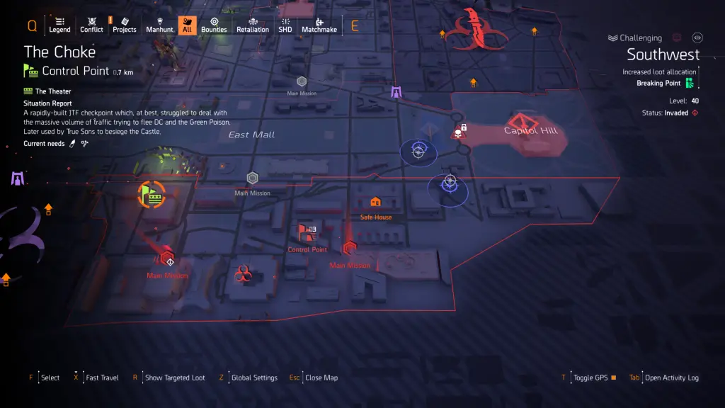 The Choke in The Division 2