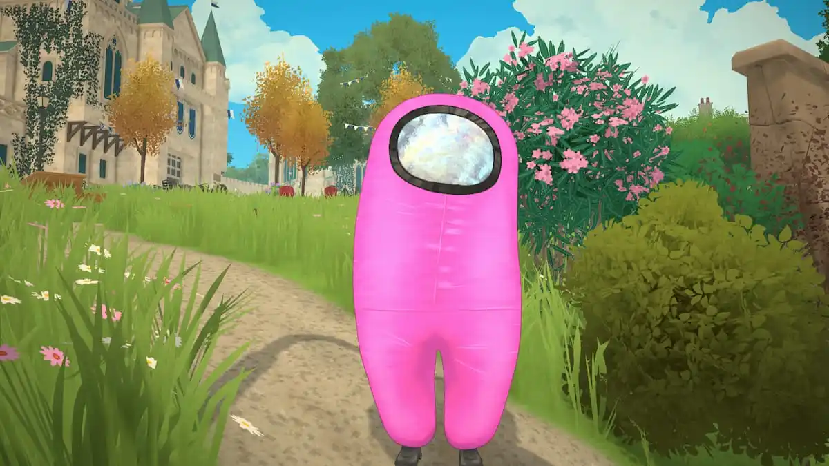 Pink among us blob in Paralives