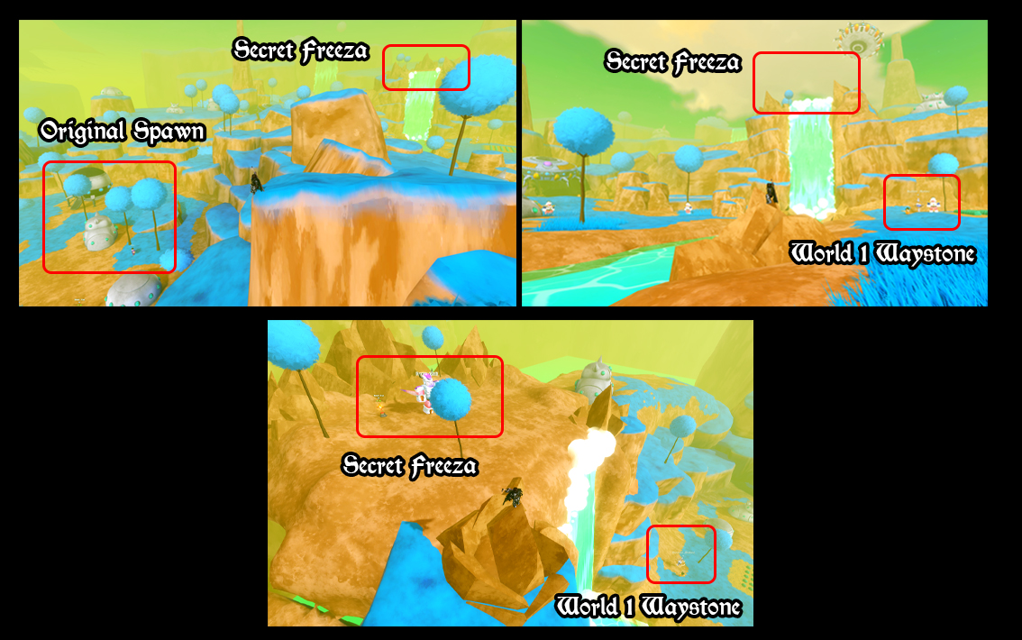 how to find the world 1 secret boss freeza in anime warriors 3