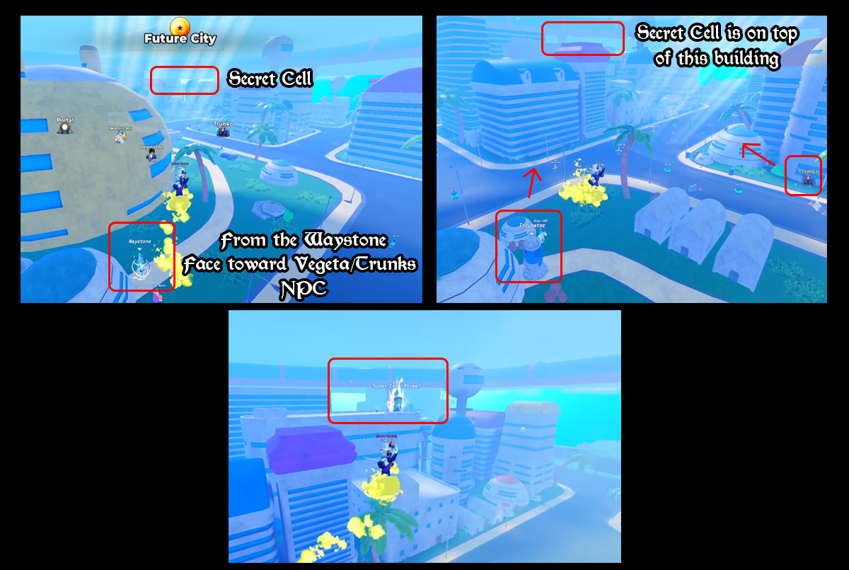 how to find the world 2 secret boss cell in anime warriors 3