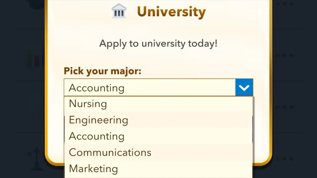 BitLife business degree