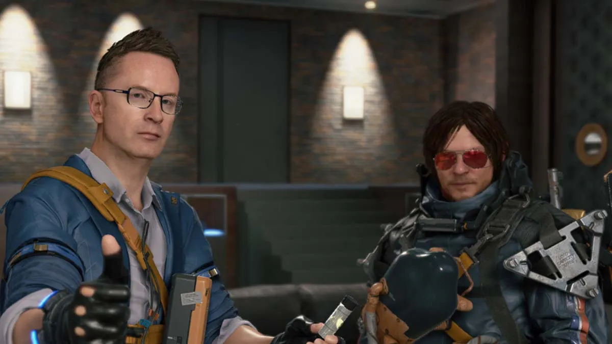 Heartman and Sam in Death Stranding