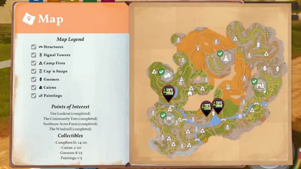 Fiber map locations in outbound