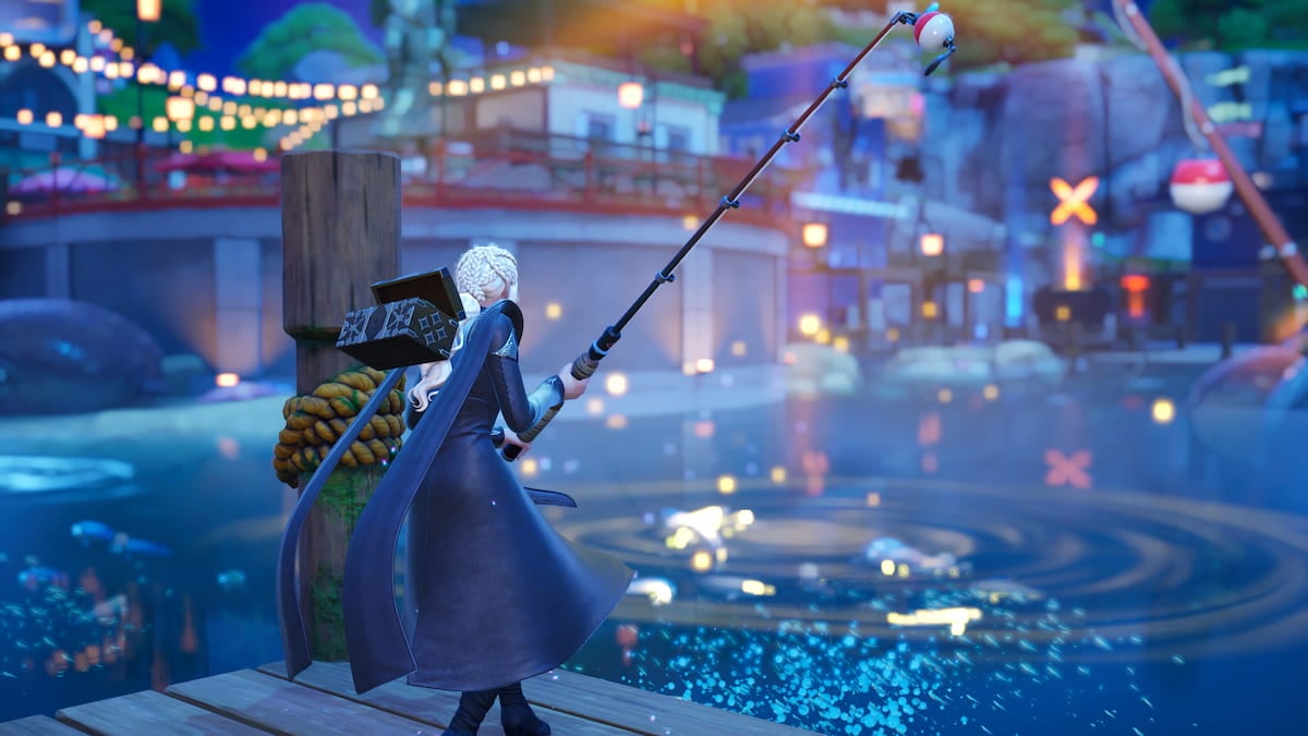 Fishing out of gold spot in fortnite