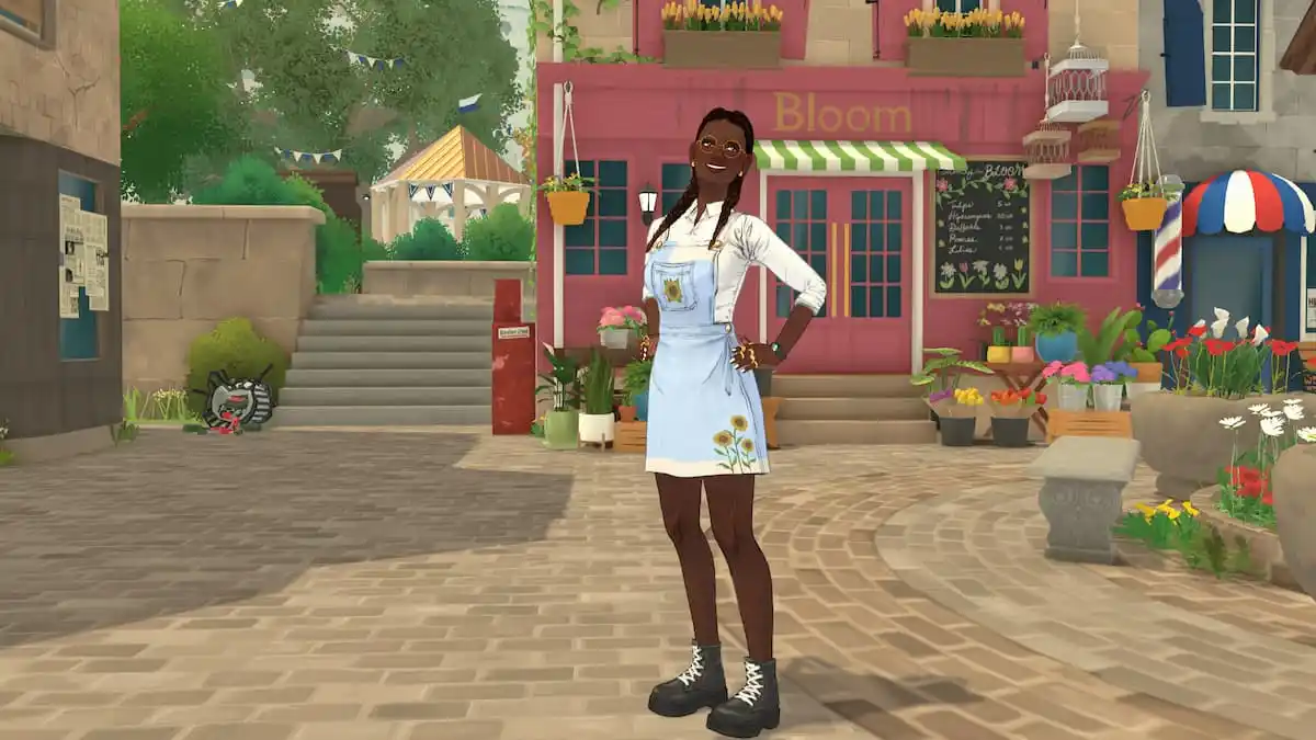 A para standing in town square in paralives
