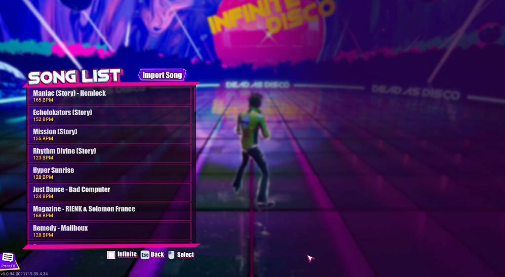 Adding songs to Dead as Disco 