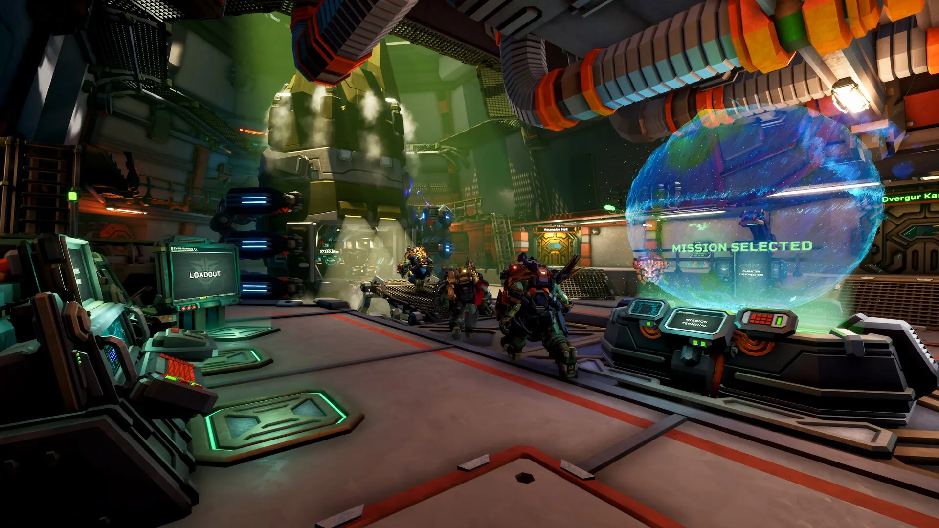 The main lobby in Rogue Core