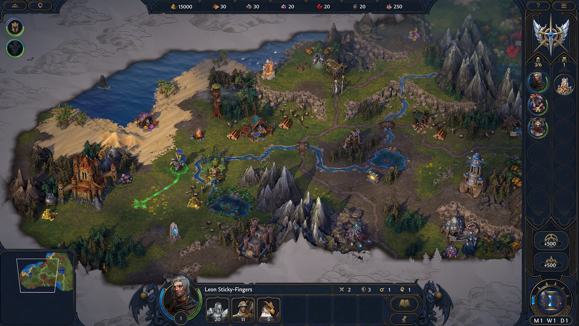 A mission in Heroes of Might and Magic: Olden Era