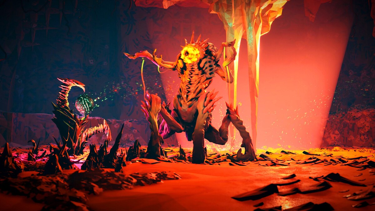 A boss in Deep Rock Galactic: Rogue Core