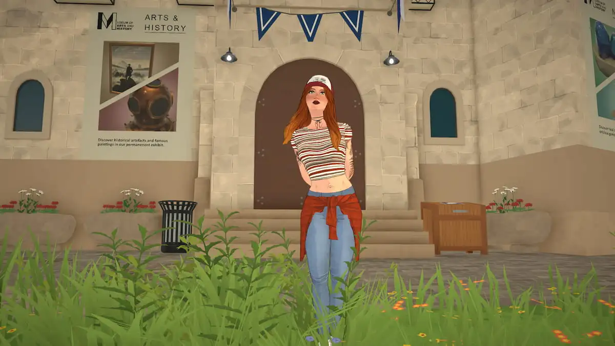 Para standing in front of museum in paralives