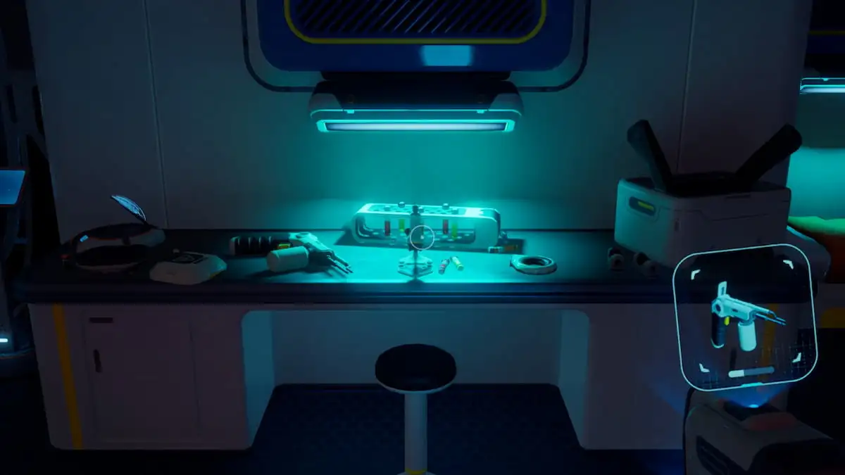 Subnautica 2 Repair Tool in Chap's room