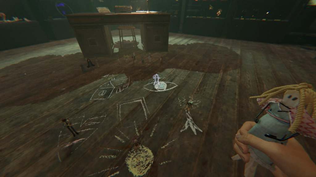 Placing dolls for third puzzle in phasmophobia alan wake event