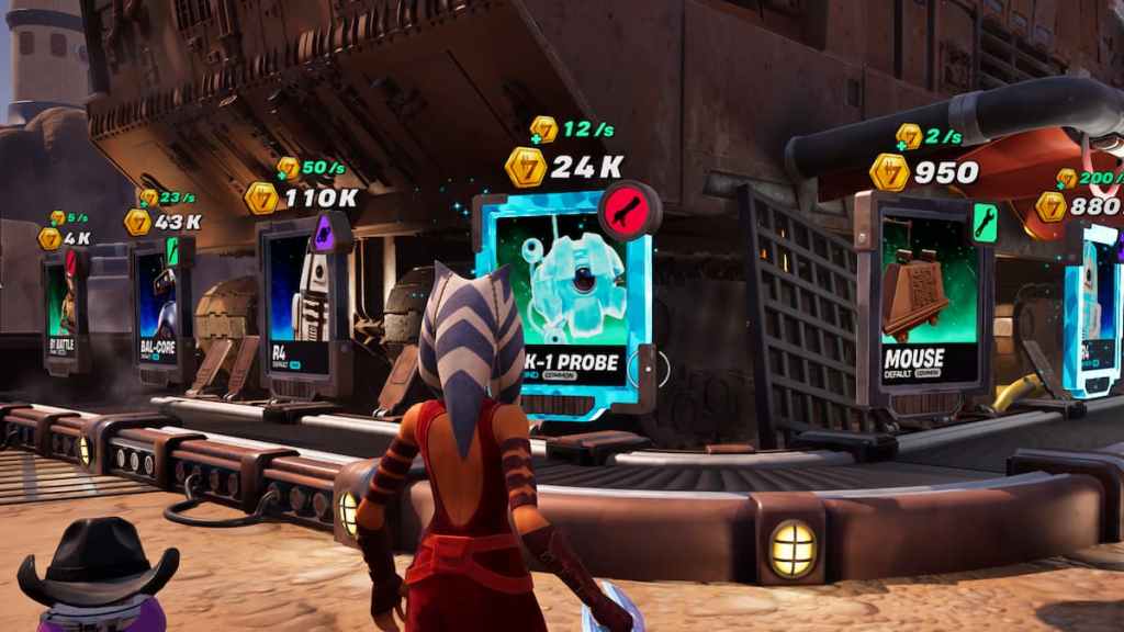 Watching conveyor belt at sandcrawler in droid tycoon fortnite
