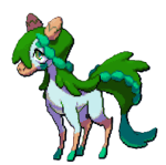 Cadedro, a sad, grassy horse from LumenTale