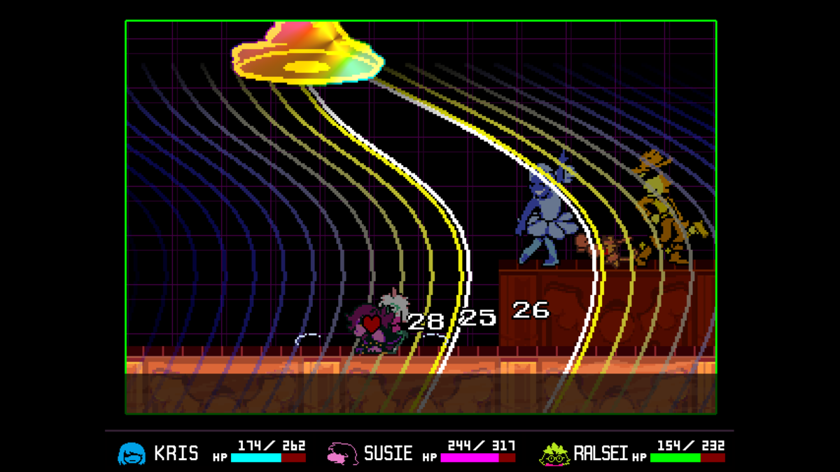 Blue's Bullet Storm in Deltarune