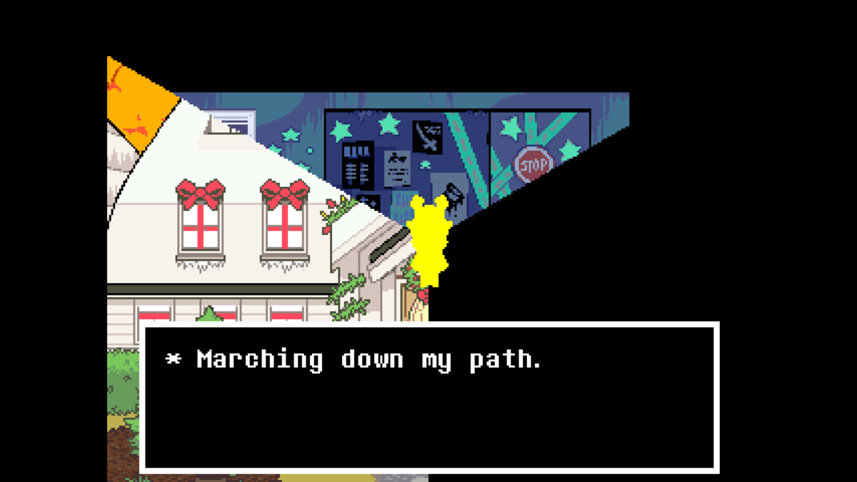Noelle in the weird route ending in Deltarune