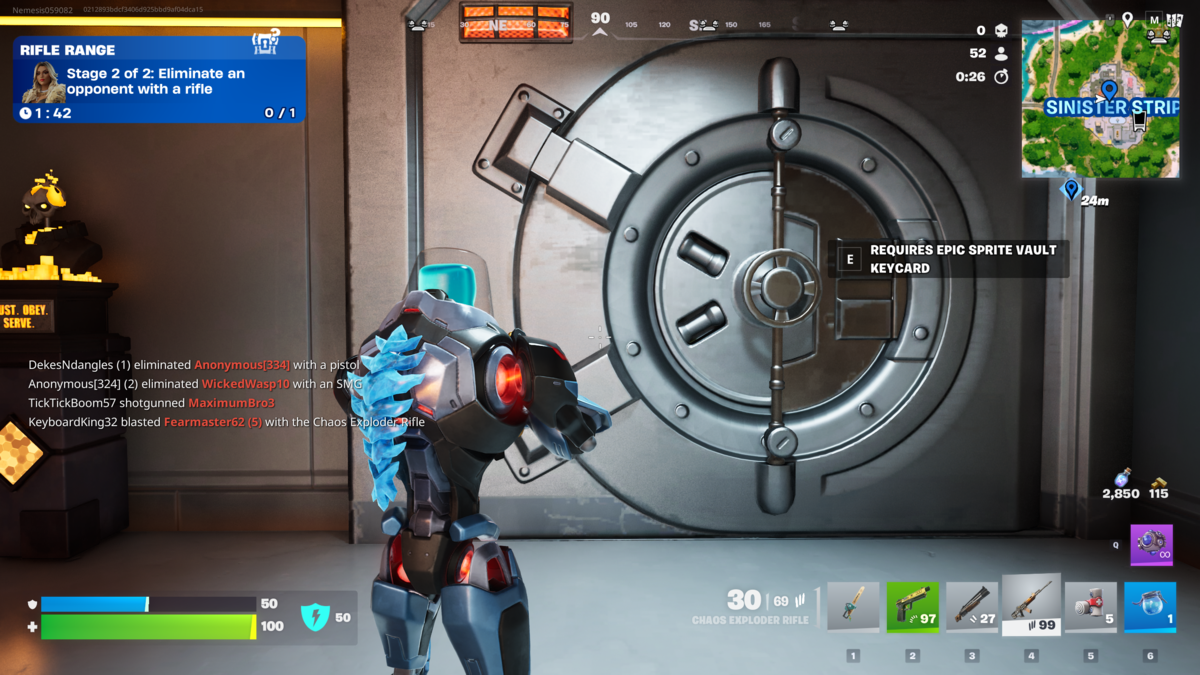A vault in Fortnite